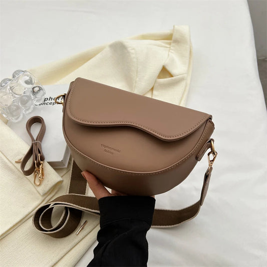 Elegant Leather Small Crossbody Shoulder Bag
