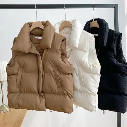 Thickened Puffer Vest Jacket
