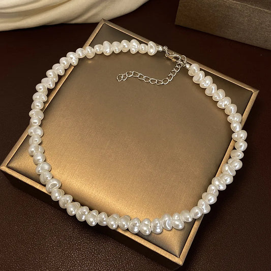 Handmade Strand Imitation Pearl Necklace